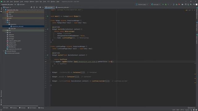 create flutter responsive listView in mobile,tablet and desktop with widget refactor and clean code