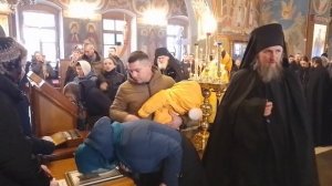 Молебен прп. Паисию Святогорцу в Оптиной пустыни. 24.12.2023.