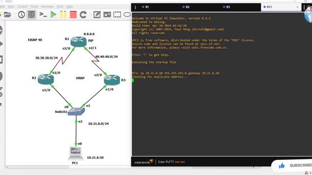 VRRP Configuration | VRRP Configuration on Cisco Router | VRRP Interface Tracking | part -8 смотреть онлайн