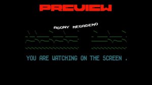 Agony Megademo Preview - Lodz City Coders  [#zx spectrum AY Music Demo]