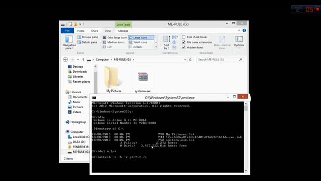 How To Delete Shortcut Virus Using CMD in india really work смотреть онлайн