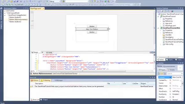 Silverlight Tutorials - Stack panels смотреть онлайн