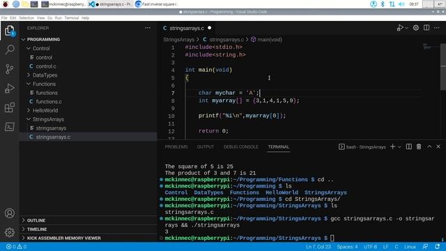CSC-241: 1 September, Functions, Strings/Arrays, Intro to Pointers смотреть онлайн