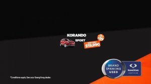 Brand Spanking Used Korando and Tivoli Sport