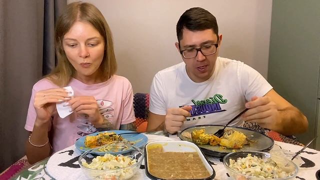 МУКБАНГМамины ВКУСНЯШКИРыбка,гнёзда,ХОЛОДЕЦ!