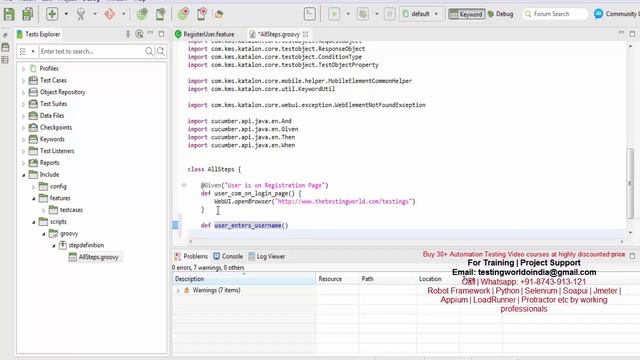 Katalon Studio : Write BDD formatted test case смотреть онлайн