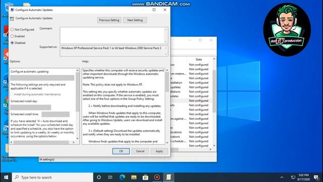 Windows 10 disable auto update смотреть онлайн