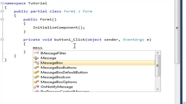 Message Box show in c#