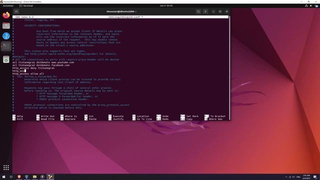 TUTORIAL Como crear servidor proxy con Squid en VM de Ubuntu | Prueba de enlace con cable de red