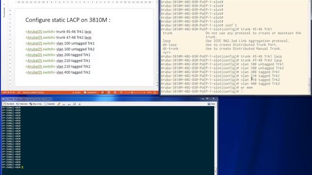 ArubaOS Switches Let's Build a Network 8 - LACP смотреть онлайн