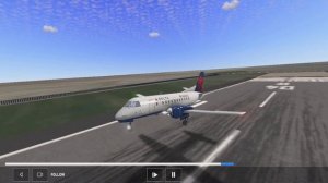 Saab 340 Pousando no Aeroporto de John F. Kennedy no Real Flight Simulator