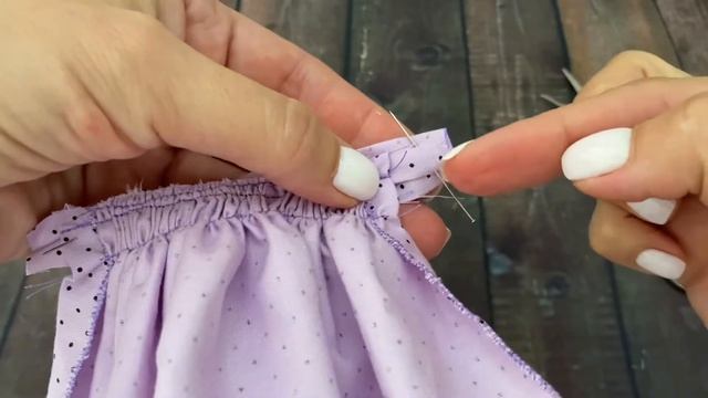 How to sew the skirt for 1/16 doll. Easy sewing doll clothes. Step-by-step tutorial.