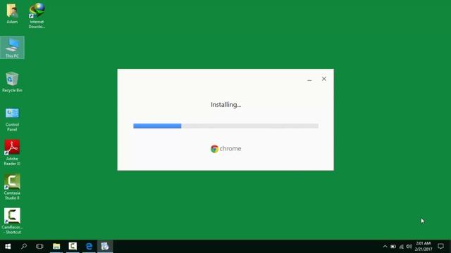 Urdu Tutorial:How to download and install Google Chrome browser on Windows 10. смотреть онлайн