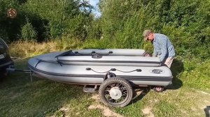 Прицеп для лодки из двух колясок ИЖ