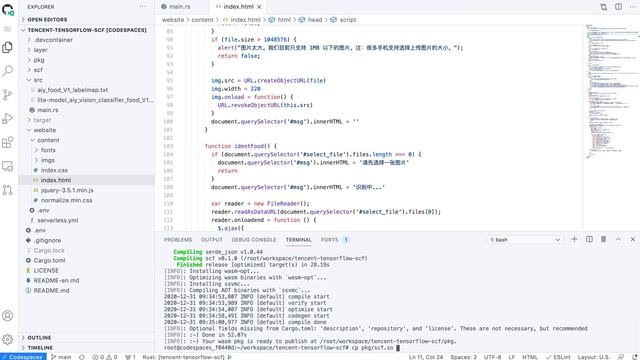 Deploy a tensorflow serverless function to classify images on Tencent Cloud. смотреть онлайн