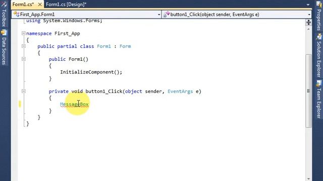 C# Tutorial 01 - Creating First Application in C Sharp - for Beginners