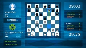 Chess Game Analysis: Sha uppathil 0003 - ivanshiftyb : 1-0 (By ChessFriends.com)