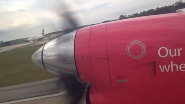 Propeller View: Saab 340B Takeoff смотреть онлайн