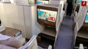 Dubai Airshow Emirates Airlines A380 Cabin tour,  First & Business class , Premium & Economy class