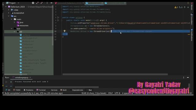 #easycodewithGayatri| / How to Handle Authentication Popup in Selenium Web Driver#subscribe