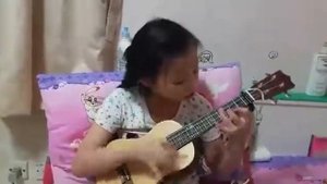 Carry On Till Tomorrow~ With Ukulele~ cover by Hillary 8yrs old