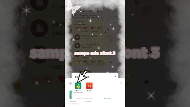 Tutorial font iphone [telegram] cuma pakai 2 apk 🤠✨