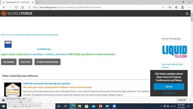Installing DevC++ for windows
