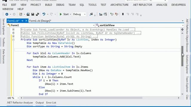 How to sort Listview by Column in VB NET смотреть онлайн
