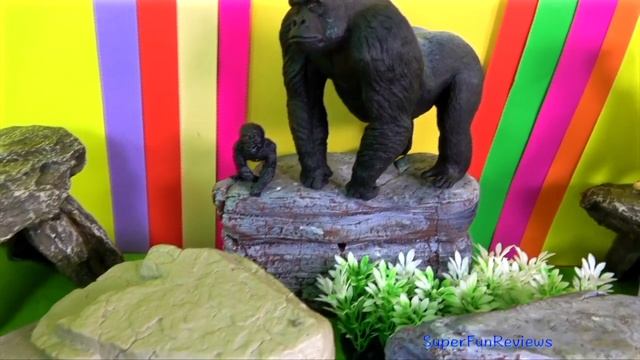 Big Cats Lion Jaguar Gorilla Hyena Toys For Kids смотреть онлайн