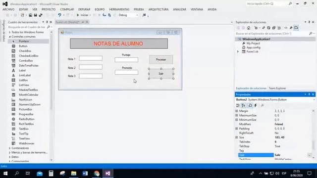 CI-III: Herramientas de Desarrollo de Software - Tema:  Práctica Windows Forms (08/06/2020)