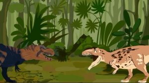 тираннозавр против гиганотозавра