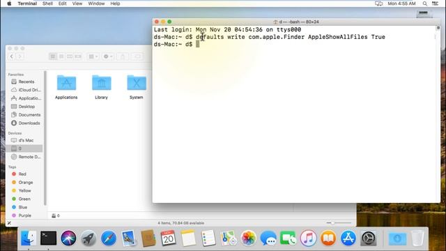 How to show/hide Hidden Files and Folders in macOS X by Terminal смотреть онлайн