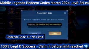 No limit: Mobile Legends New Redeem codes March 30, 2024 - MLBB ALL STAR 2024 Redeem codes Today