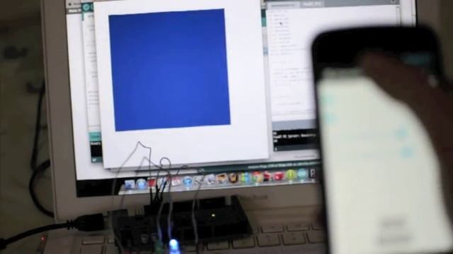 Android BlueTooth + Processing(OS) + Arduino смотреть онлайн