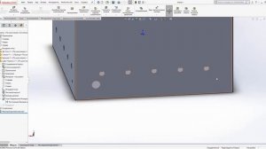 SolidWorks #08 - Круговой массив отверстия в детали