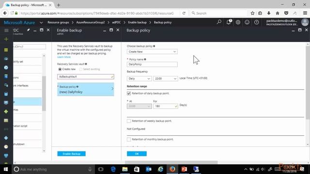 Video 22: Implementing Azure Backup for Azure VMs | Microsoft Azure смотреть онлайн