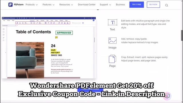 Wondershare PDFElement Coupon Code | GET 20% OFF |  Easy PDF Editor 2024