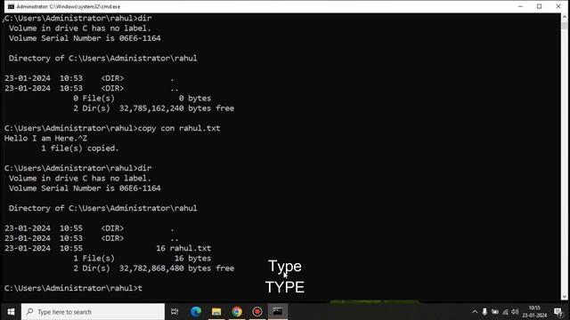 Top 10 Basic CMD Commands for Windows 10/11 | Command Prompt Tutorial for Beginners in Hindi