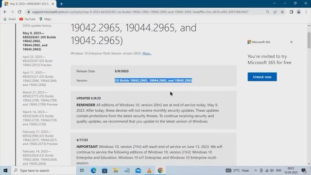 kb5026361| 2023-05 cumulative update | windows 10 new update |