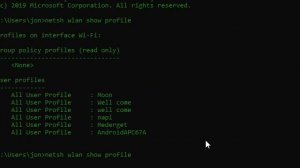 how to find wifi password by cmd on pc only windows10