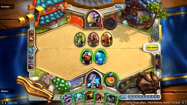 Game Soup plays... Hearthstone! (Cooldraft) Arena #4 - 12 Wins Mage (4/8) смотреть онлайн