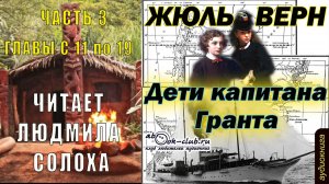 Жюль Верн "Дети капитана Гранта" (часть 3 главы с 11 по 19)