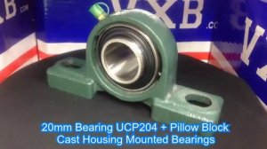 20mm Bearing UCP204 + Pillow Block Cast Housing Mounted Bearings