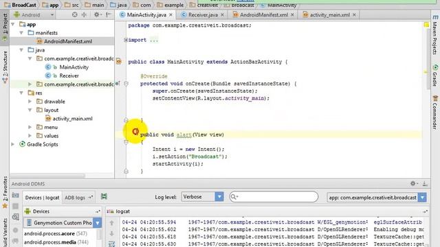 Android Tutorial : Broadcast Service | Android Bangla Tutorial | Android Broadcast Receiver