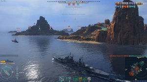 World Of Warships "Тяжелые" будни Минотавра после нерфа дымов :)