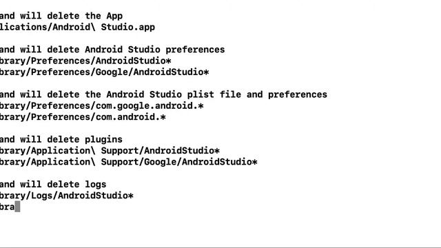 How to completely uninstall Android Studio on Mac
