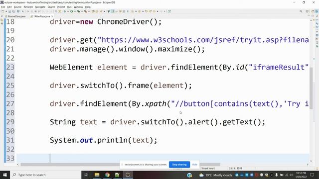 Selenium Class 40: How to Handle Alert Popup in Selenium Webdriver