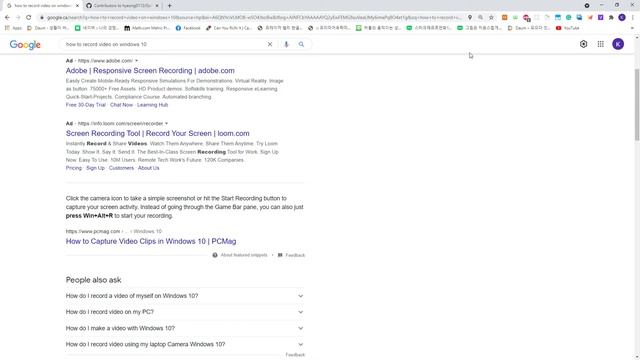 how to record video on windows 10 Google Search Google Chrome 2021 08 06 14 07 50 смотреть онлайн