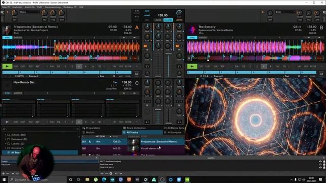 NI Traktor Kontrol S8 . Resolume 7 using NDI