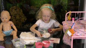 Серафима на ночь ухаживает за куклой Дашей - КУКЛА BABY BORN(БЕБИ БОН) !